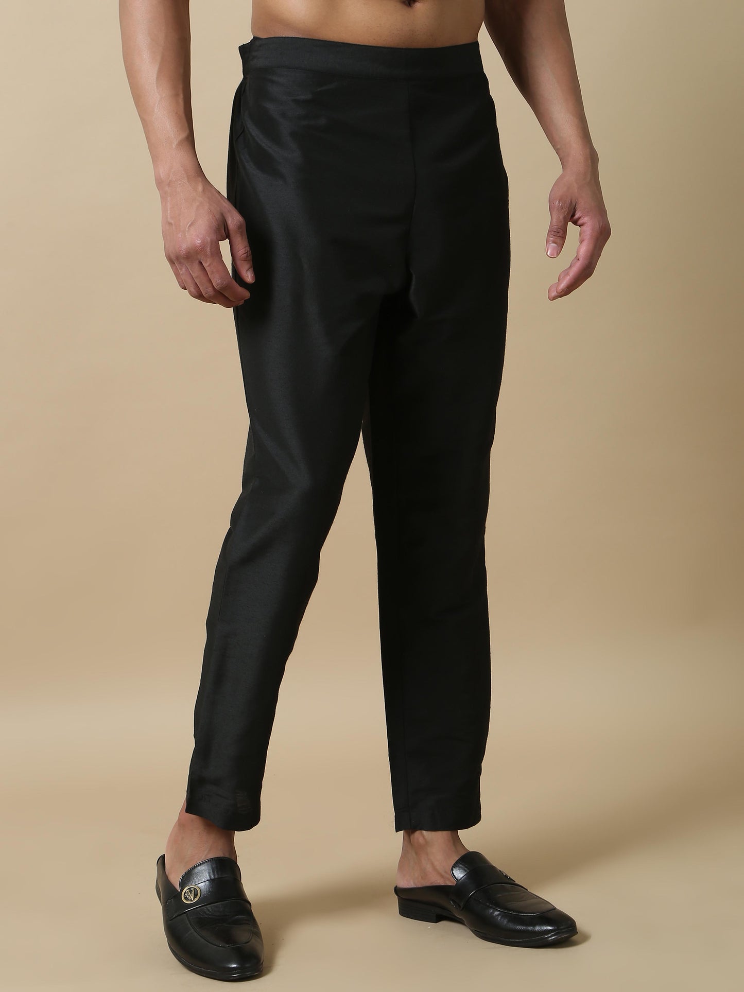black kurta pant for man