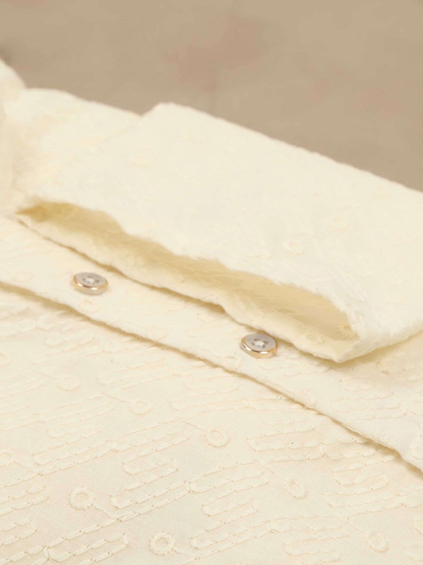 Cream chikankari mens long kurta designs