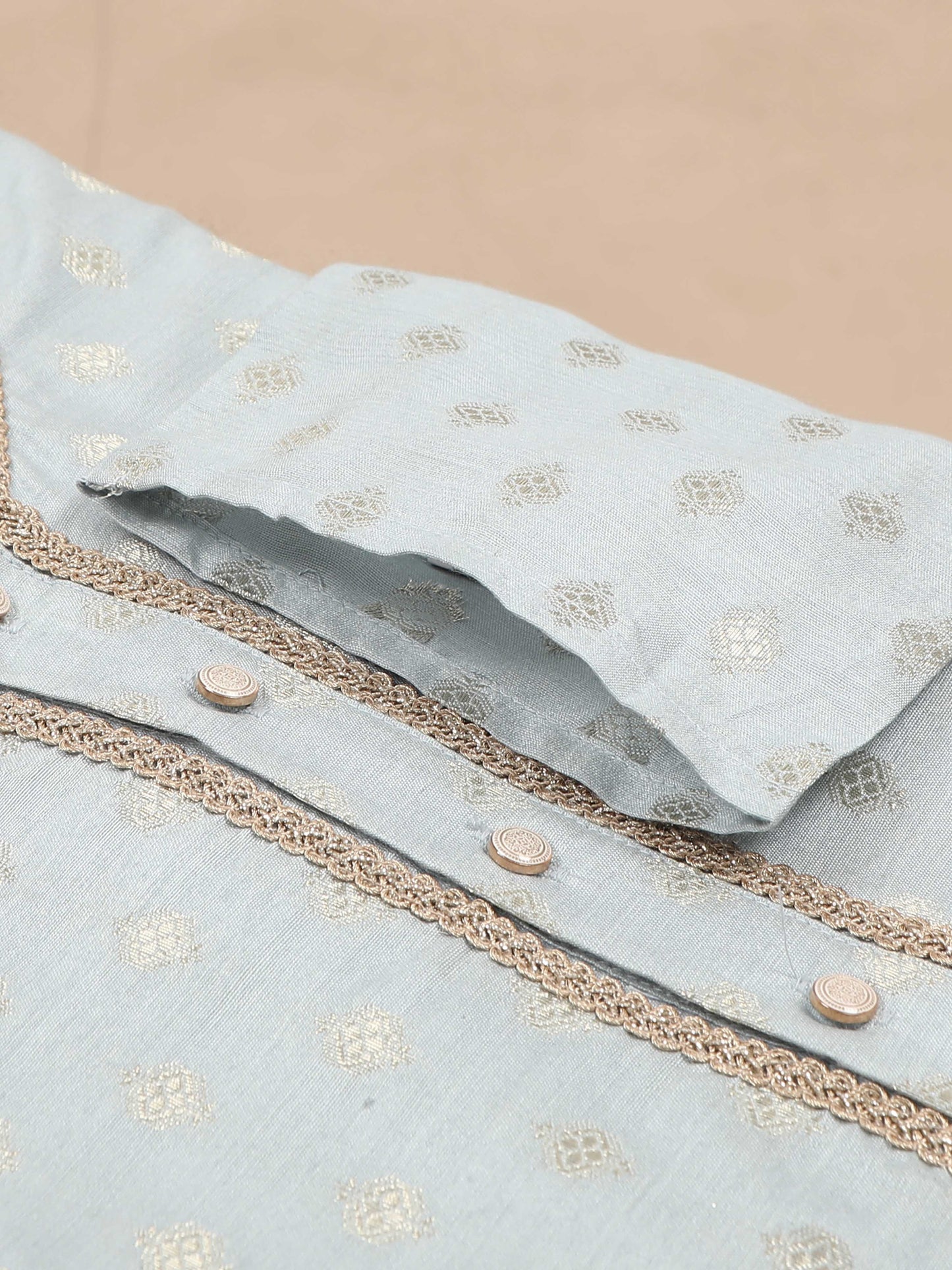 Powder Blue stylish long kurta for men