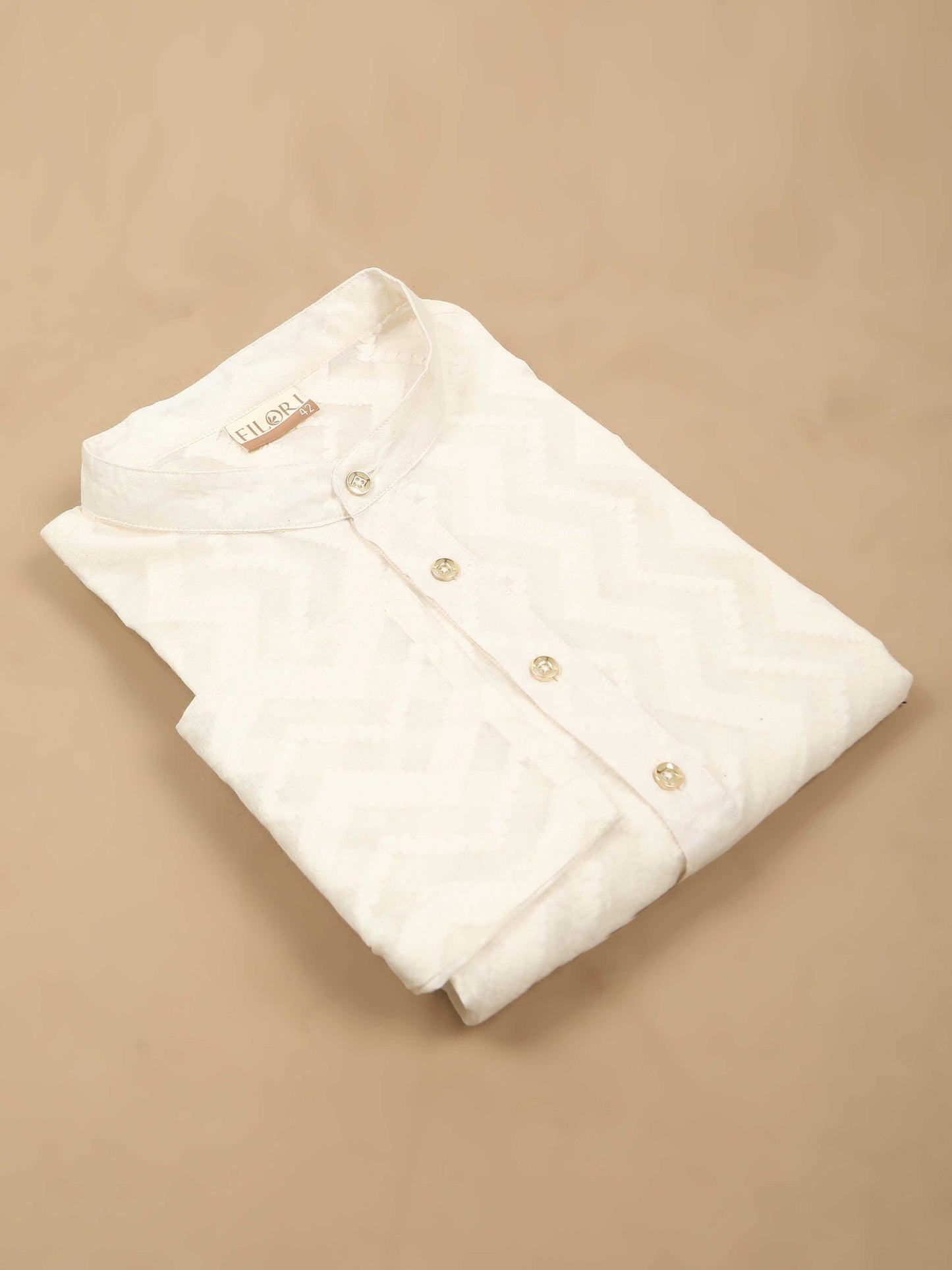 Kora Zig Zag long kurta for mens