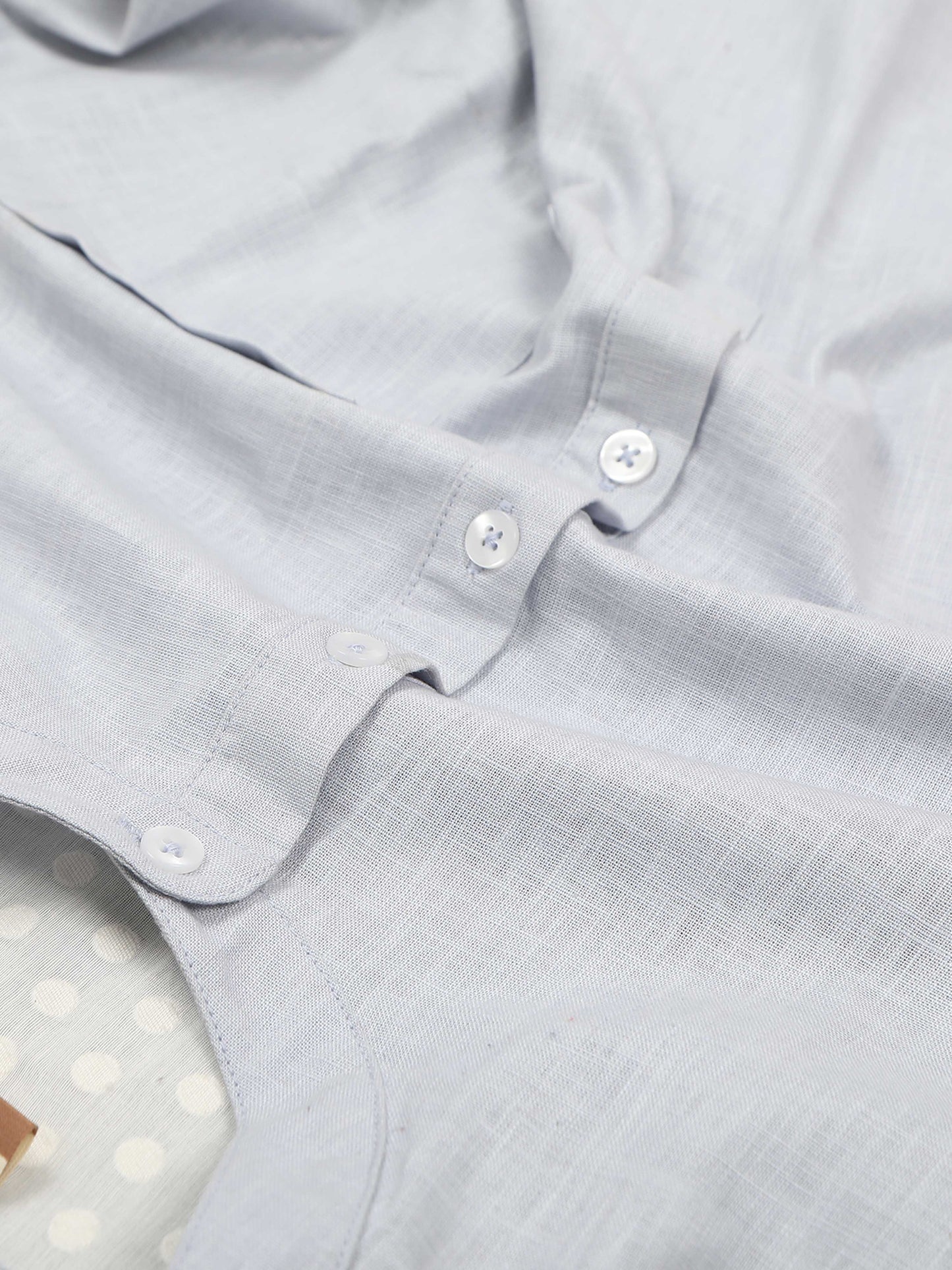 Moon Blue Cotton Short Kurta For Men