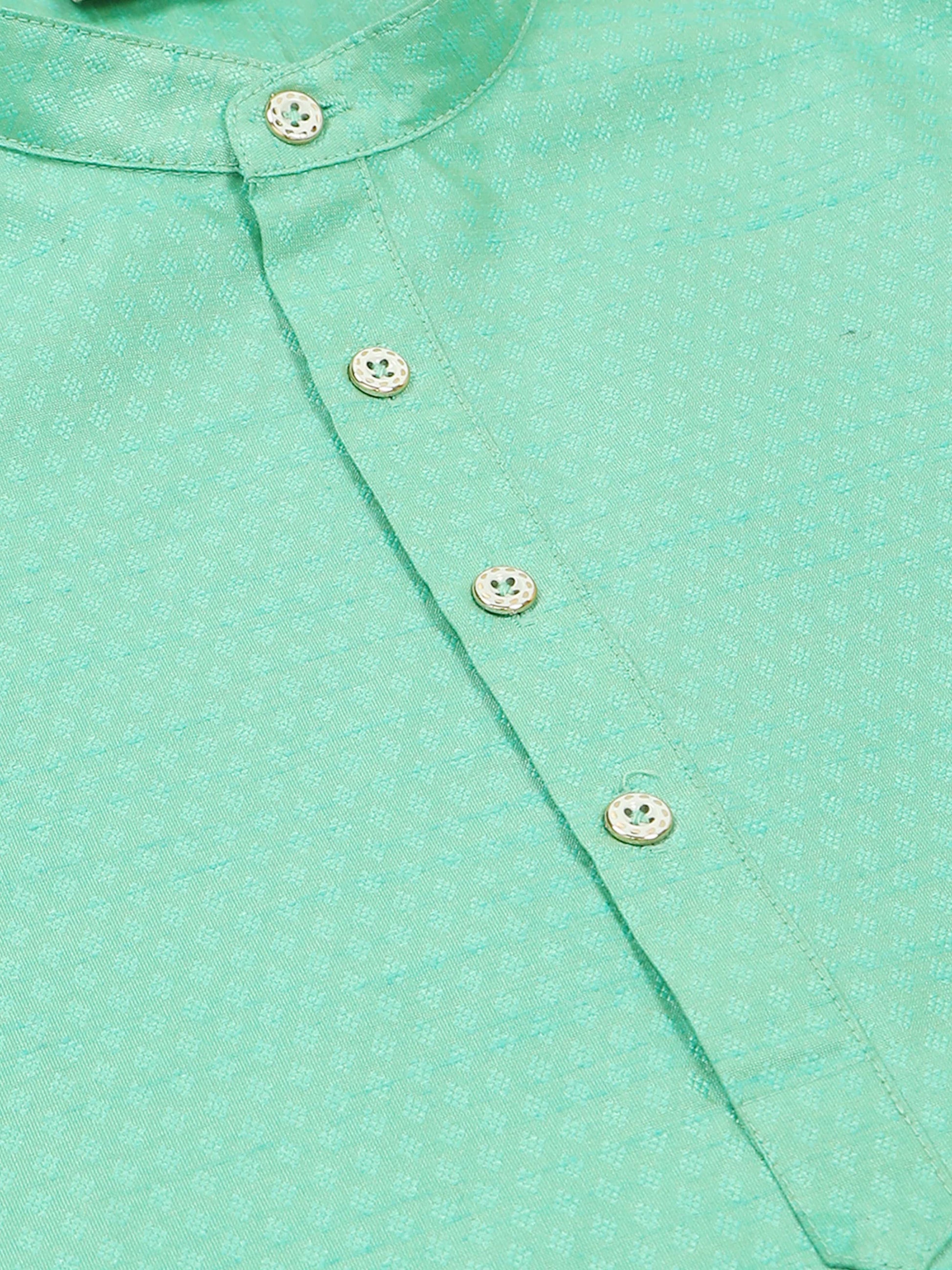 Parrot Green half kurta shirt