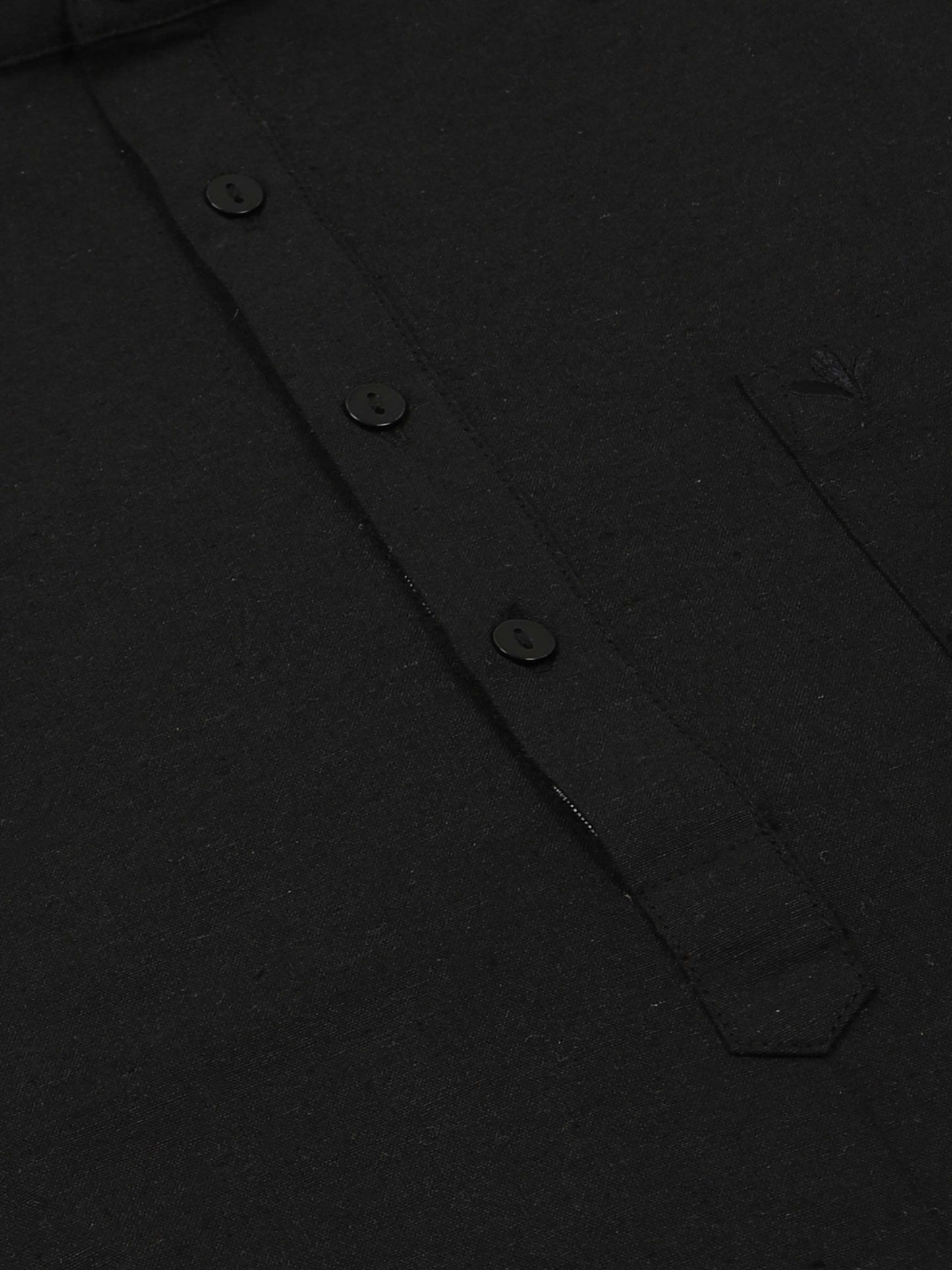 Black short kurta for men