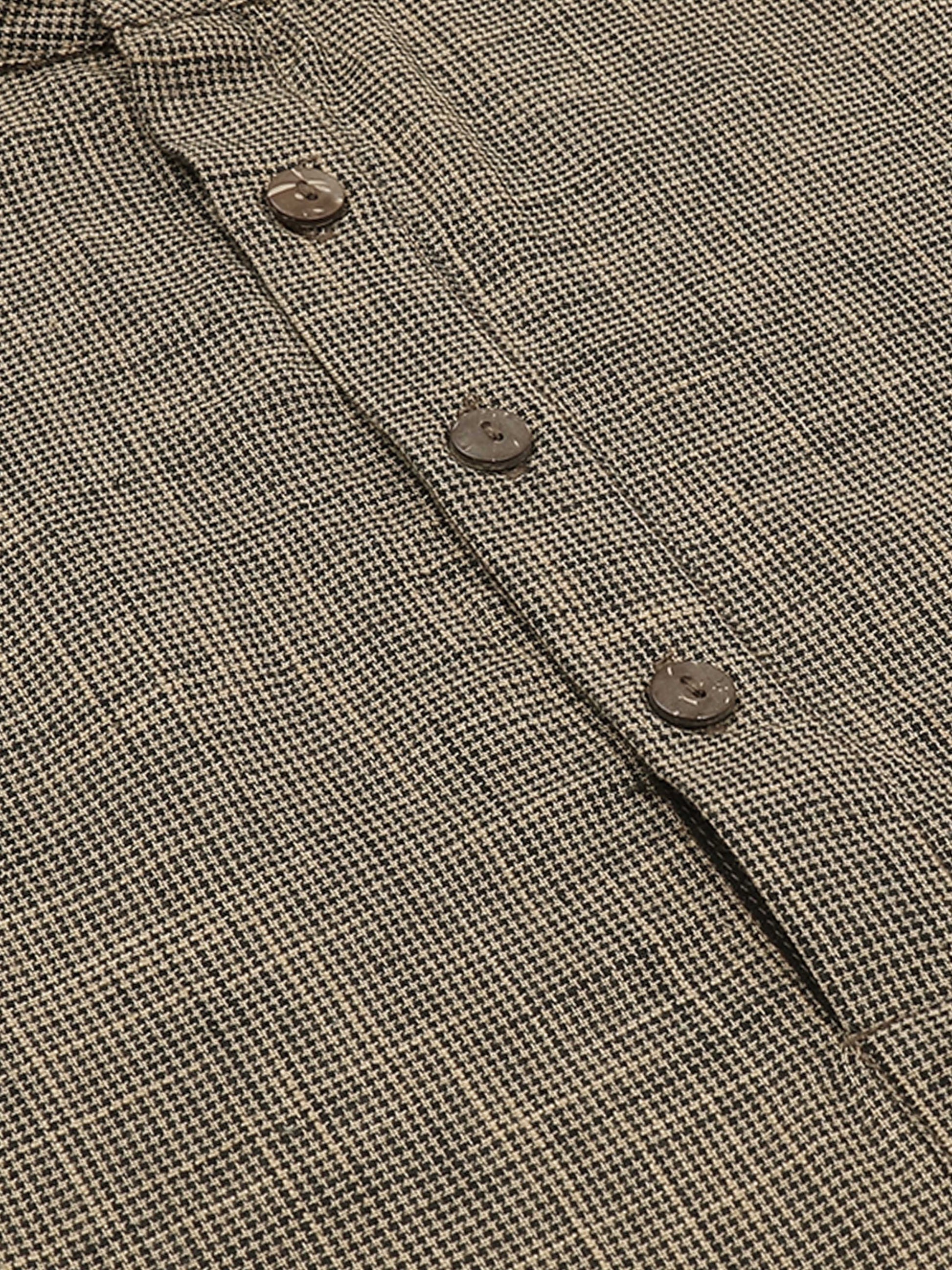 Beige Cotton Short Kurta for Men