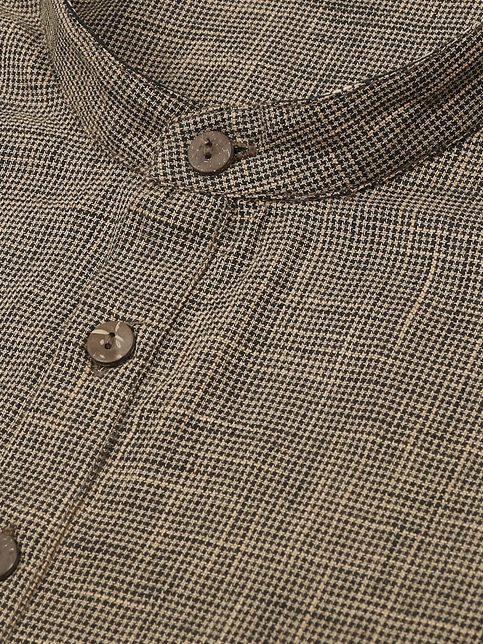 Beige Cotton Short Kurta for Men