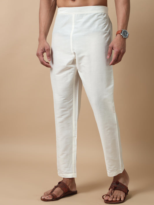 off white kurta pant for Men