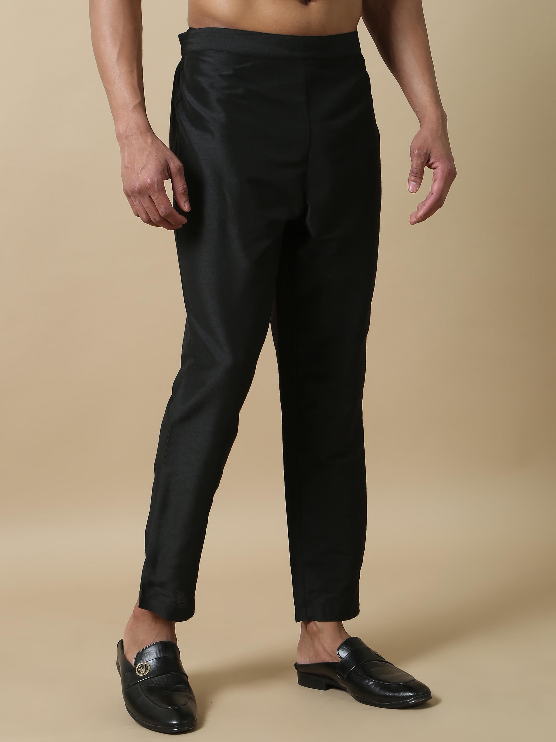 black kurta pant for man