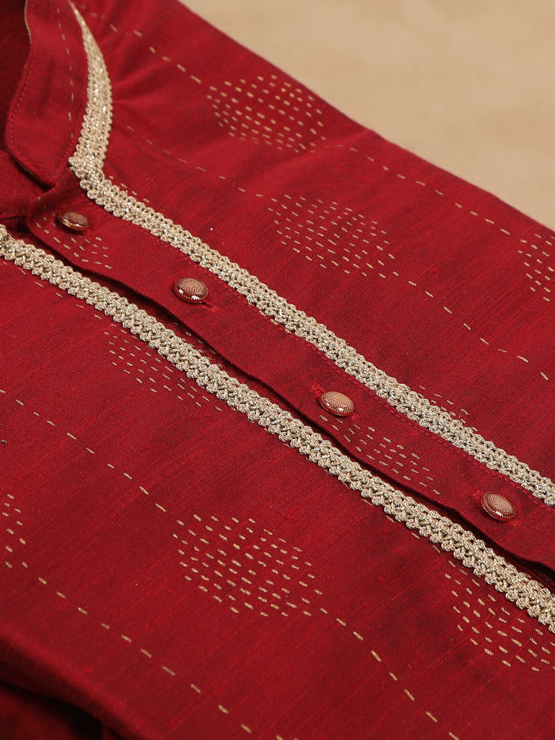 Maroon Long Kurta Designs for Mens 