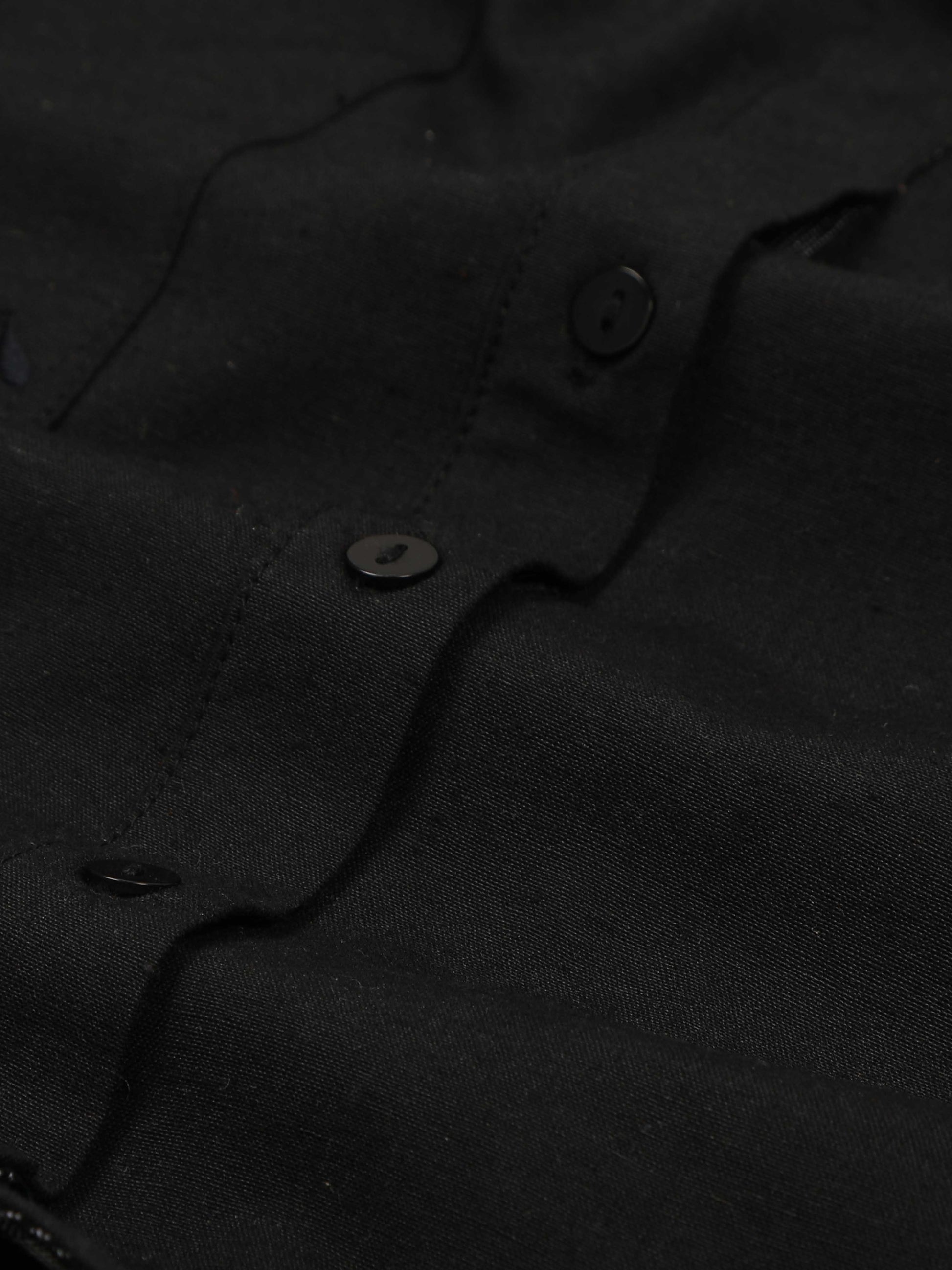 Black short kurta for men