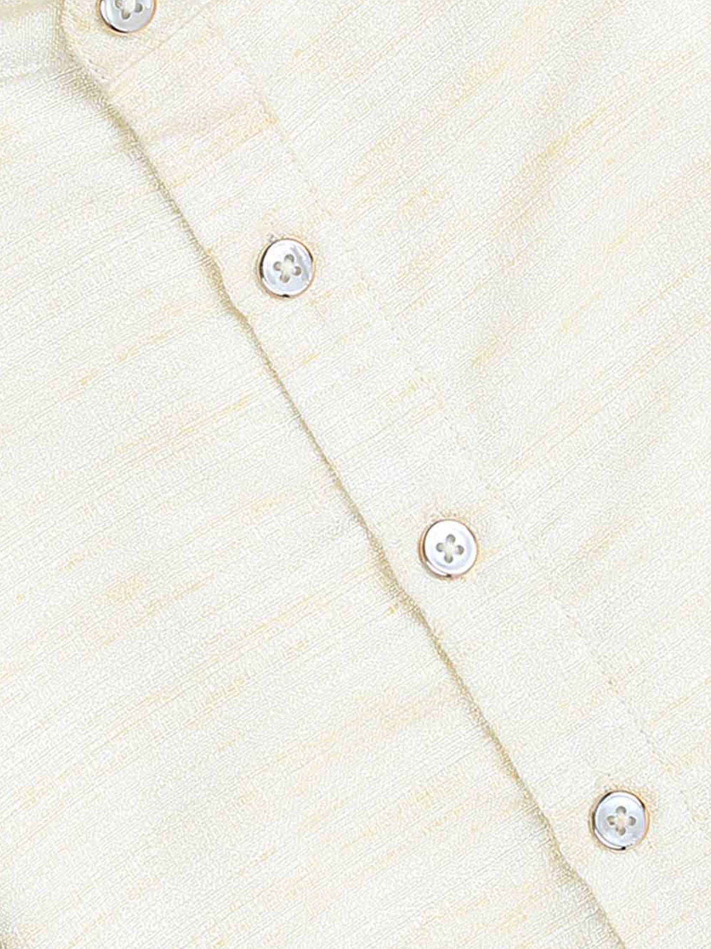 Off White Textured Short Kurta