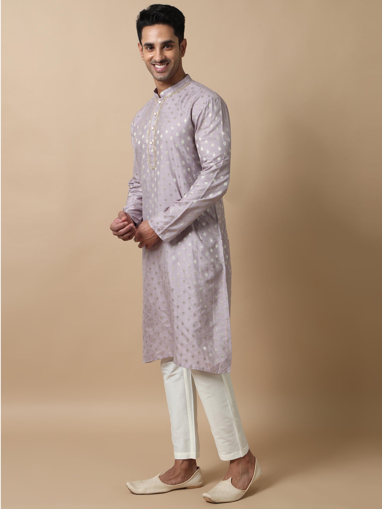 Lavender long kurta designs for mens